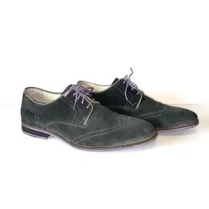 Kenneth Cole New York Suede Wingtip Oxford Dress Shoes Kenneth Cole NEVER TOO HYPE SU Mens Suede Oxfords Shoes  main image 3